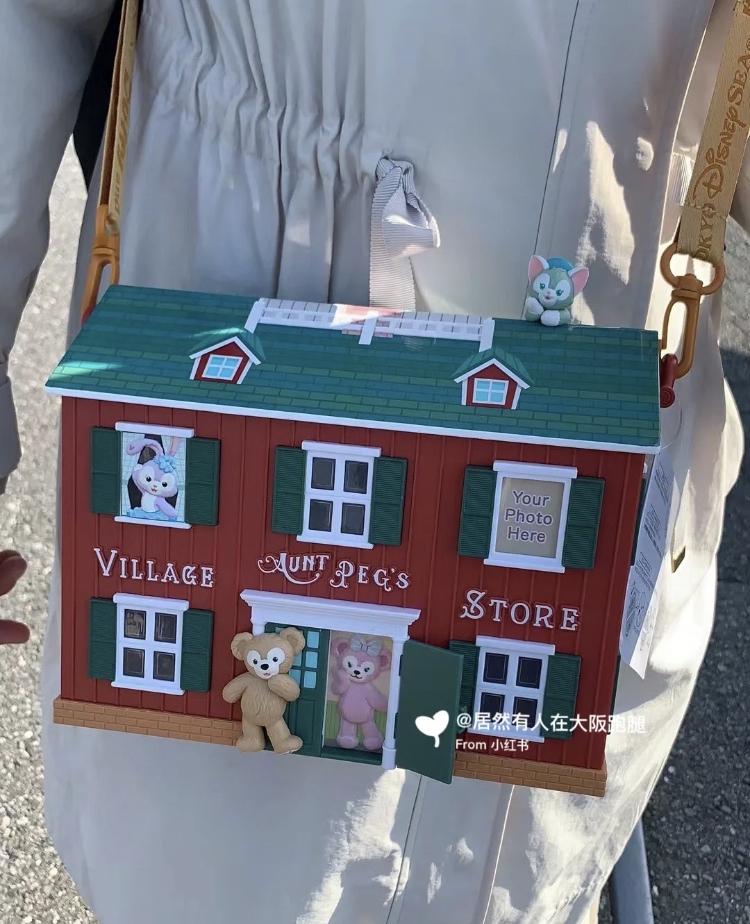 達菲熊紅房子爆米花桶