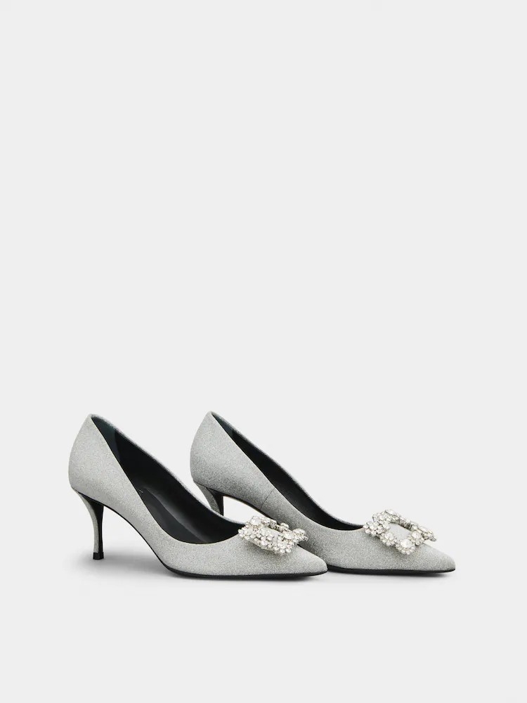 Roger Vivier星紗花鑽跟鞋，NT$68,200