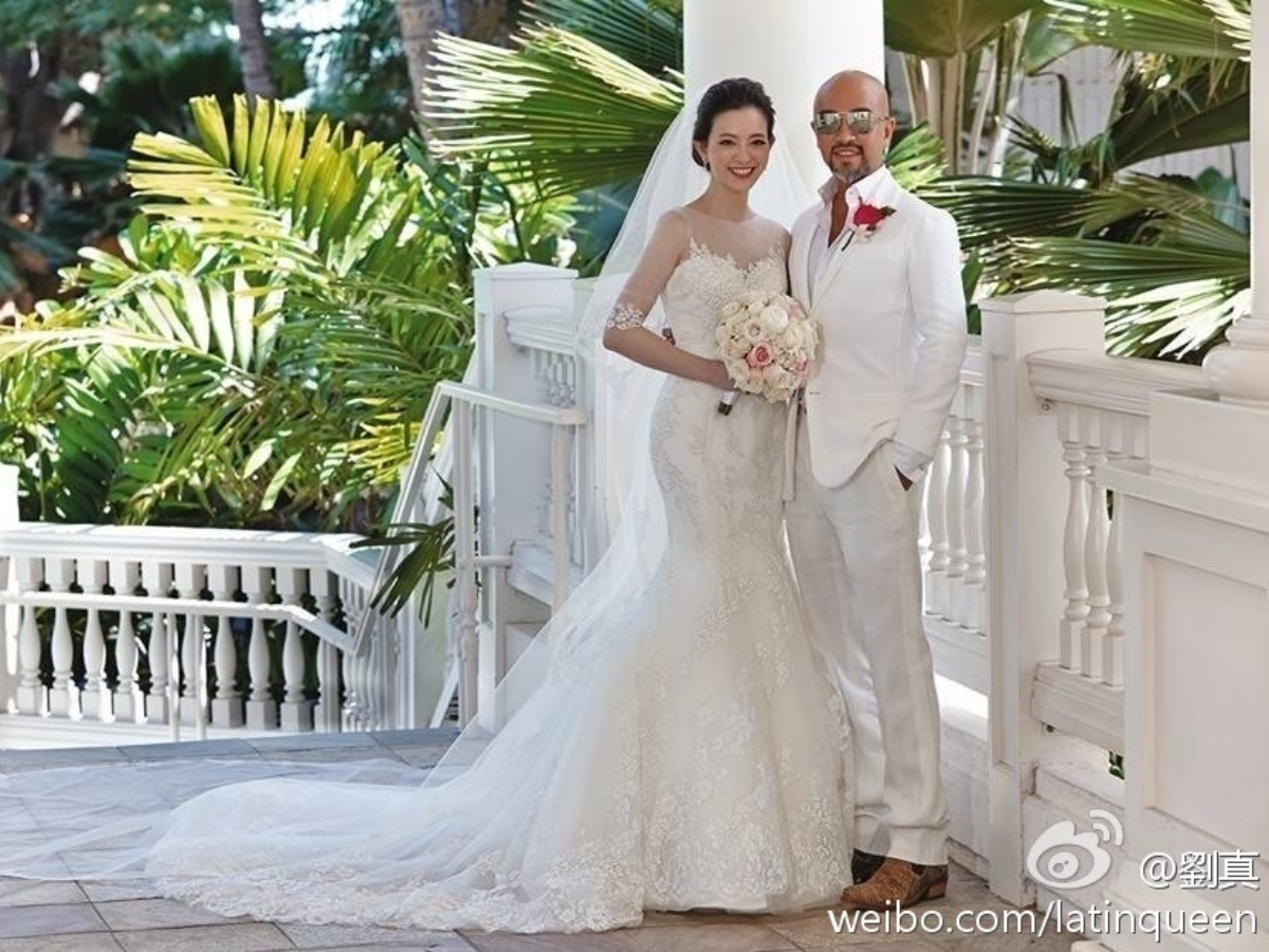 辛龍與劉真結婚照