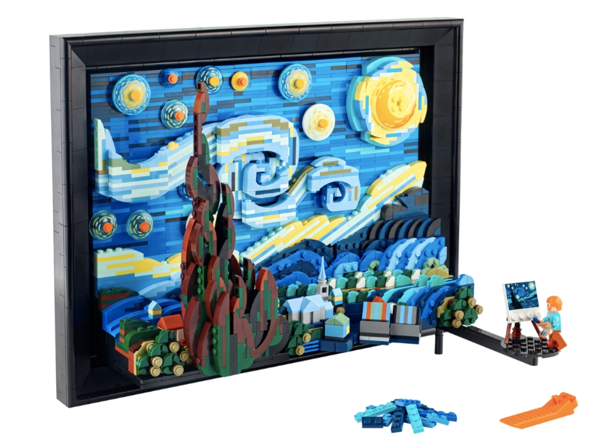 樂高梵谷星夜積木組
