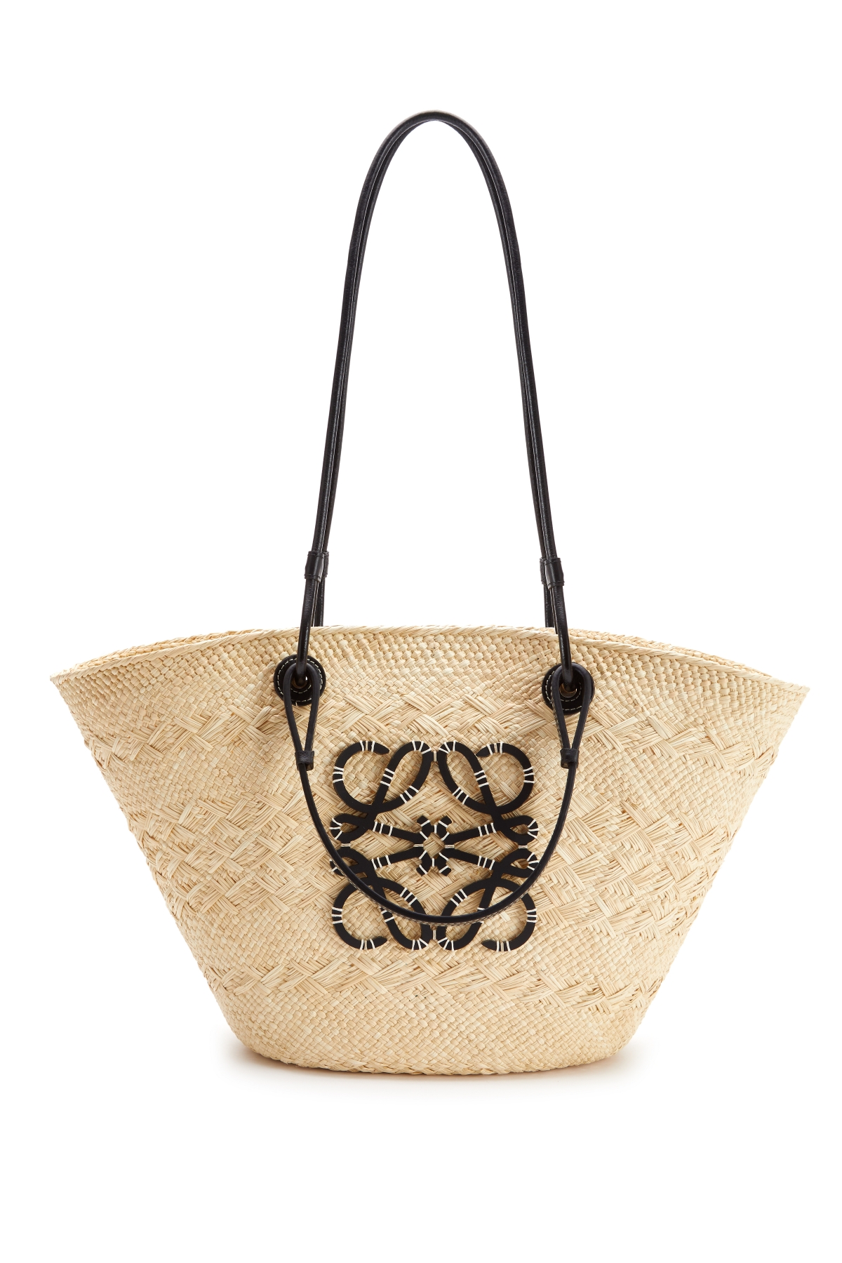 LOEWE ANAGRAM 黑色編織肩背手提包，NT$28,000