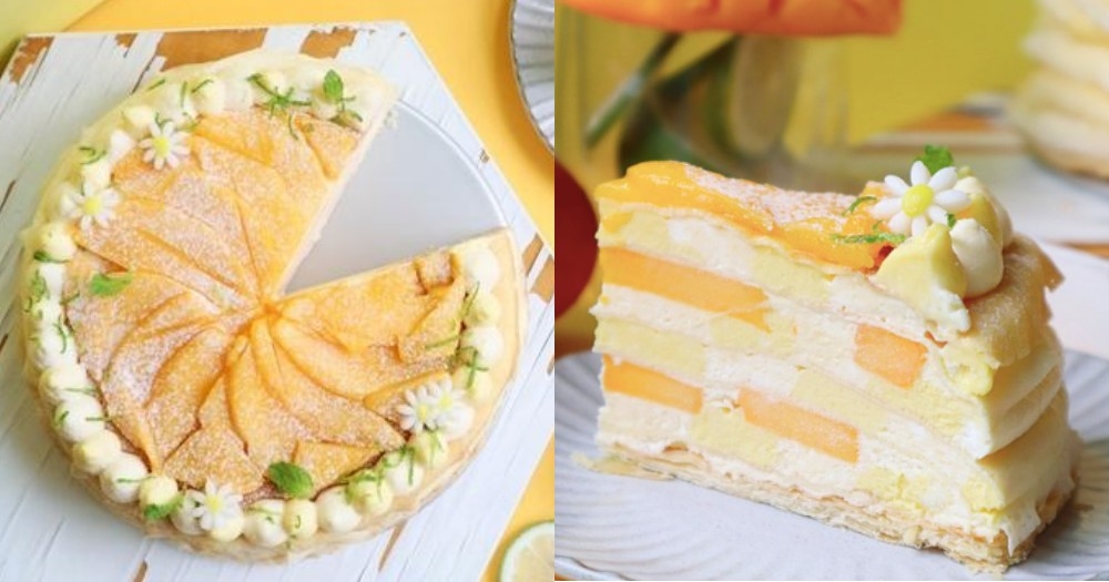 【花漾朋派】夏日雙餡芒果乳酪卡士達千層