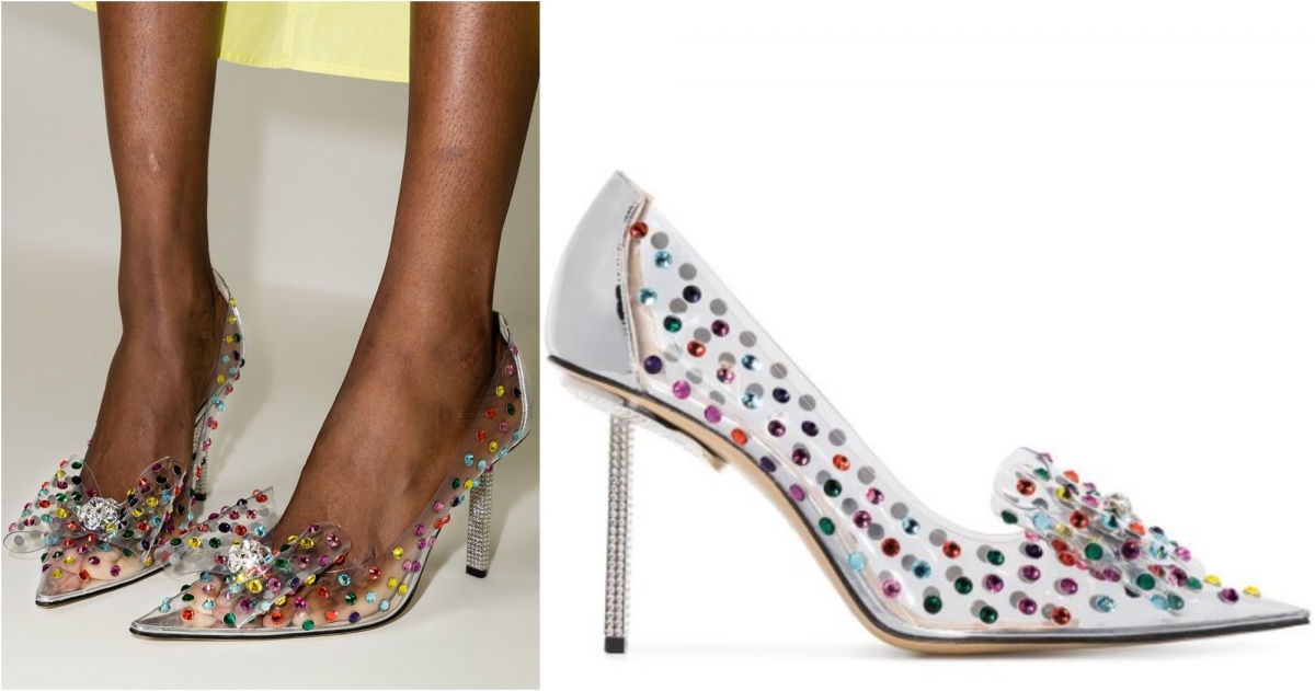 MACH & MACH Fantasy 100mm crystal-embellished pumps，約NT$48,218