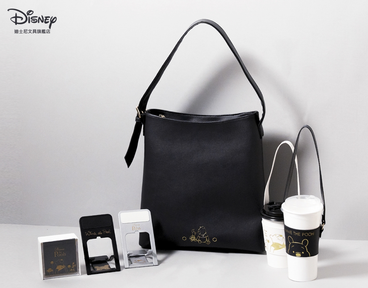 金典維尼皮革燙金兩用筆電包