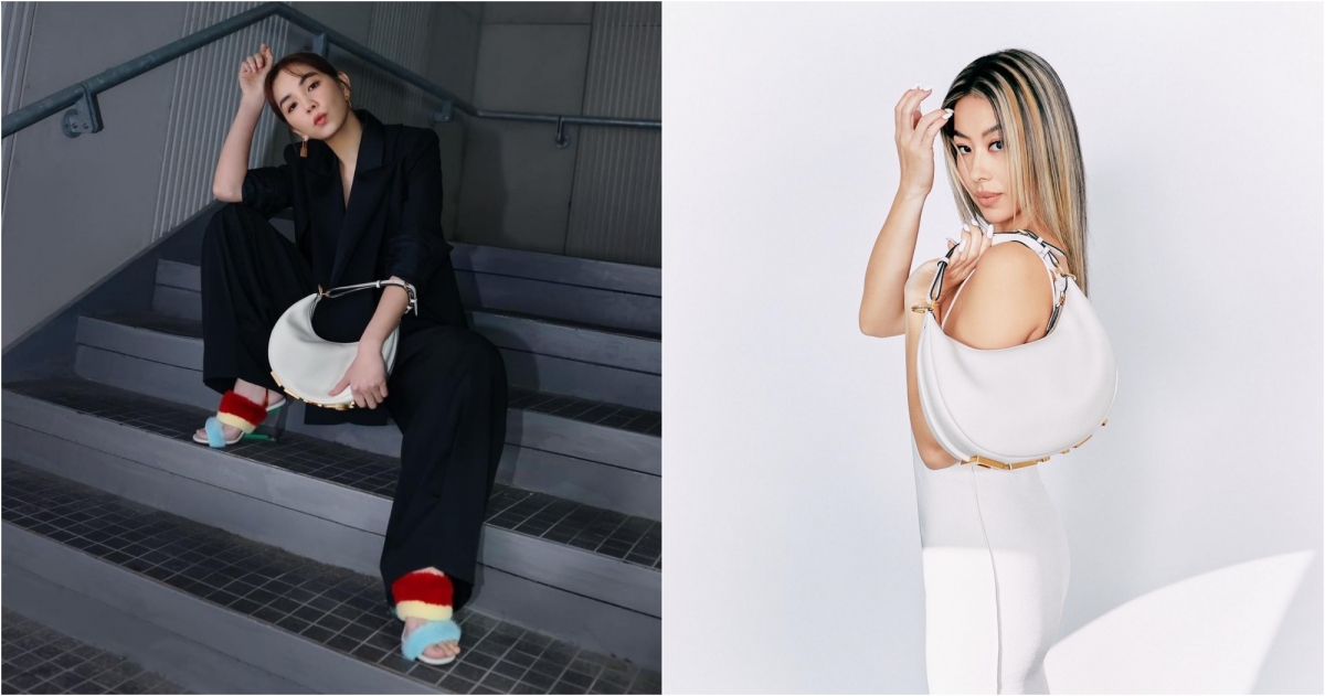 FENDI 小型款式Fendigraphy白色皮革手袋,NT$79,000