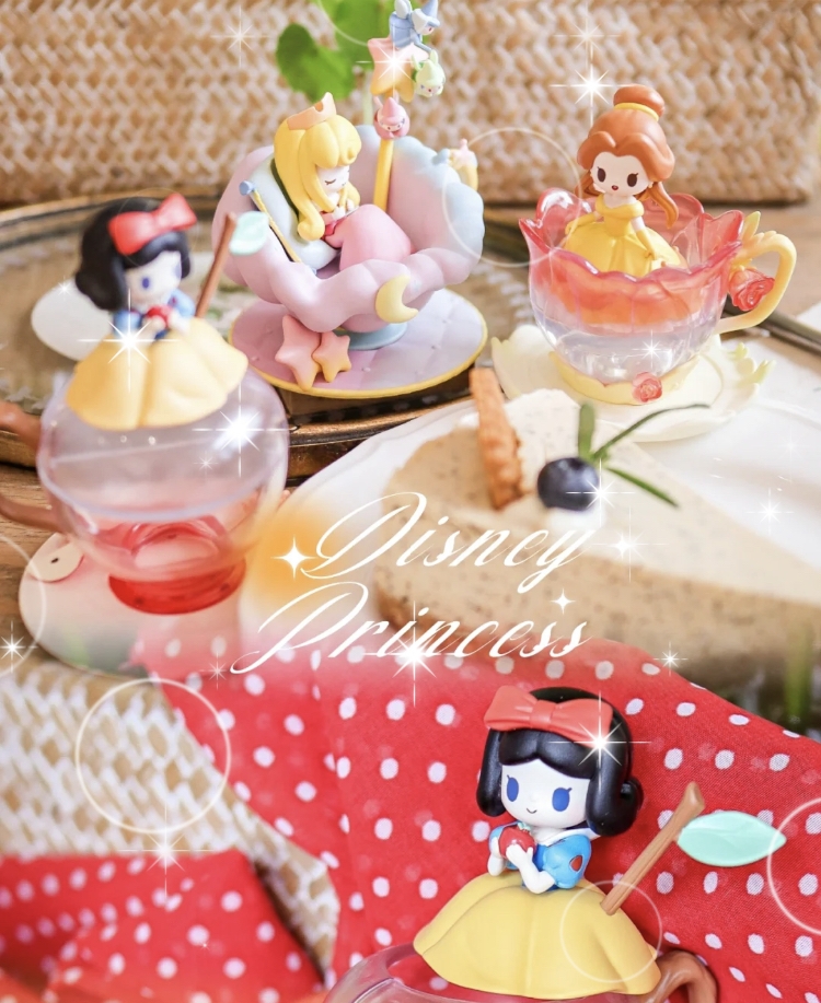 公主茶杯甜心盲盒共有6款常規款+1款隱藏版