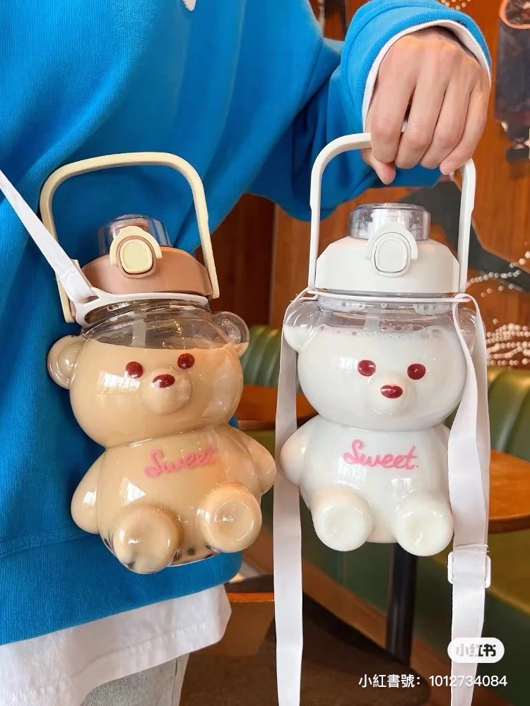 泰迪熊熊壺附背帶