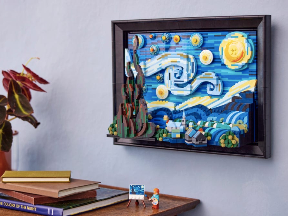 樂高梵谷星夜積木組