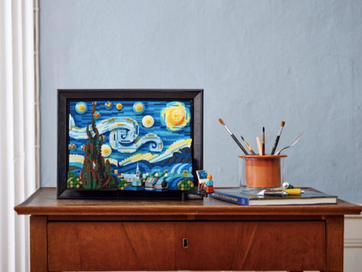 樂高梵谷星夜積木組