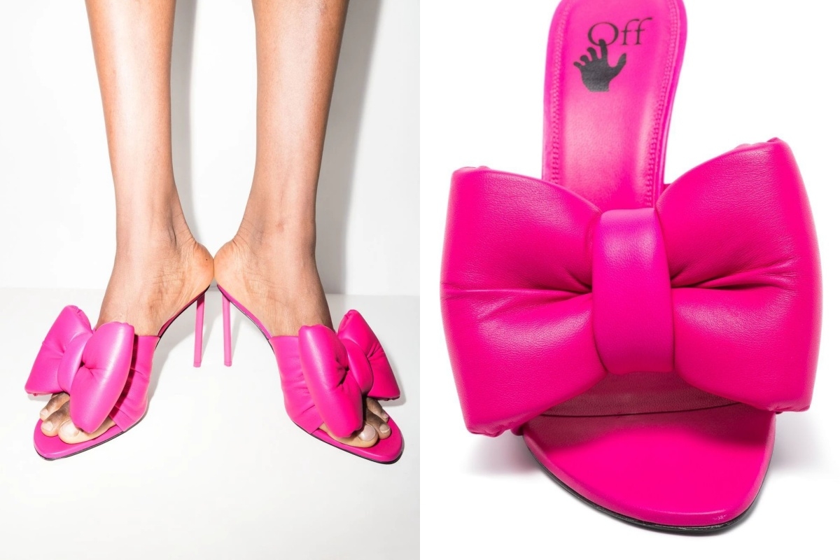 Off-White Allen Bow 115mm sandals