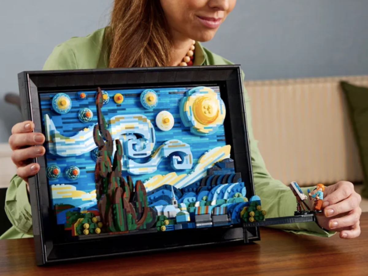 樂高梵谷星夜積木組