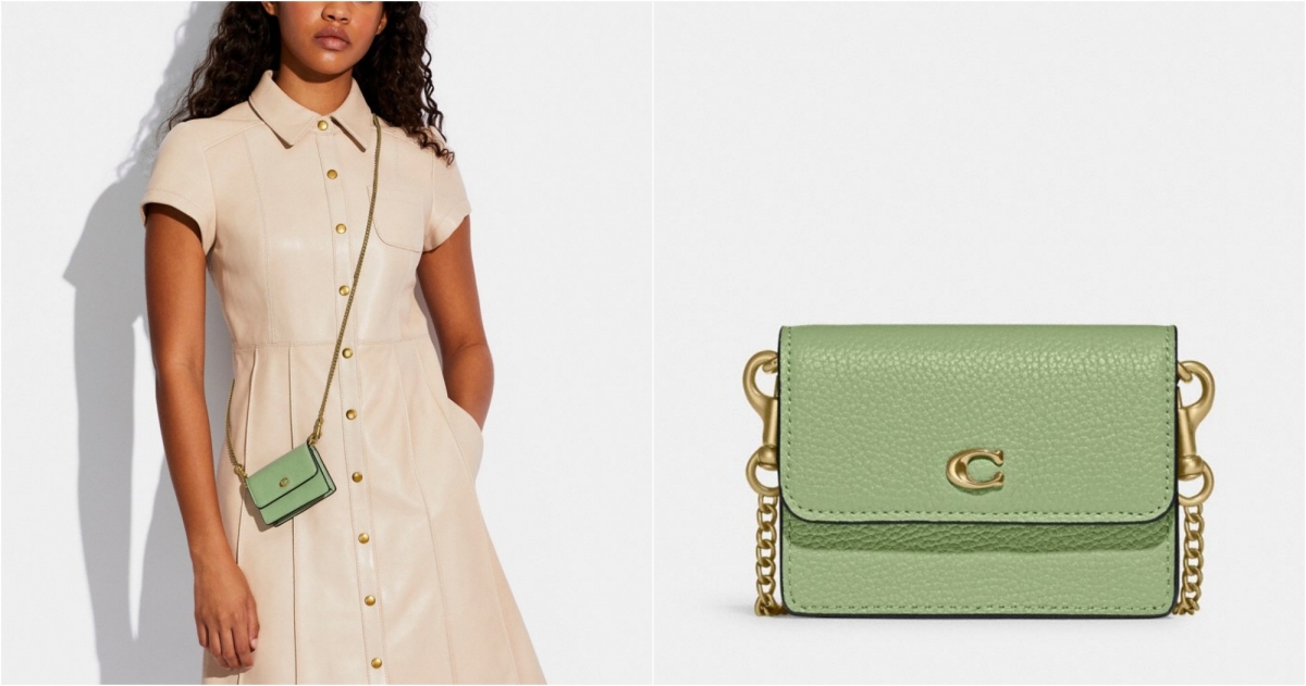 COACH半翻蓋式卡夾，NTD4,900 