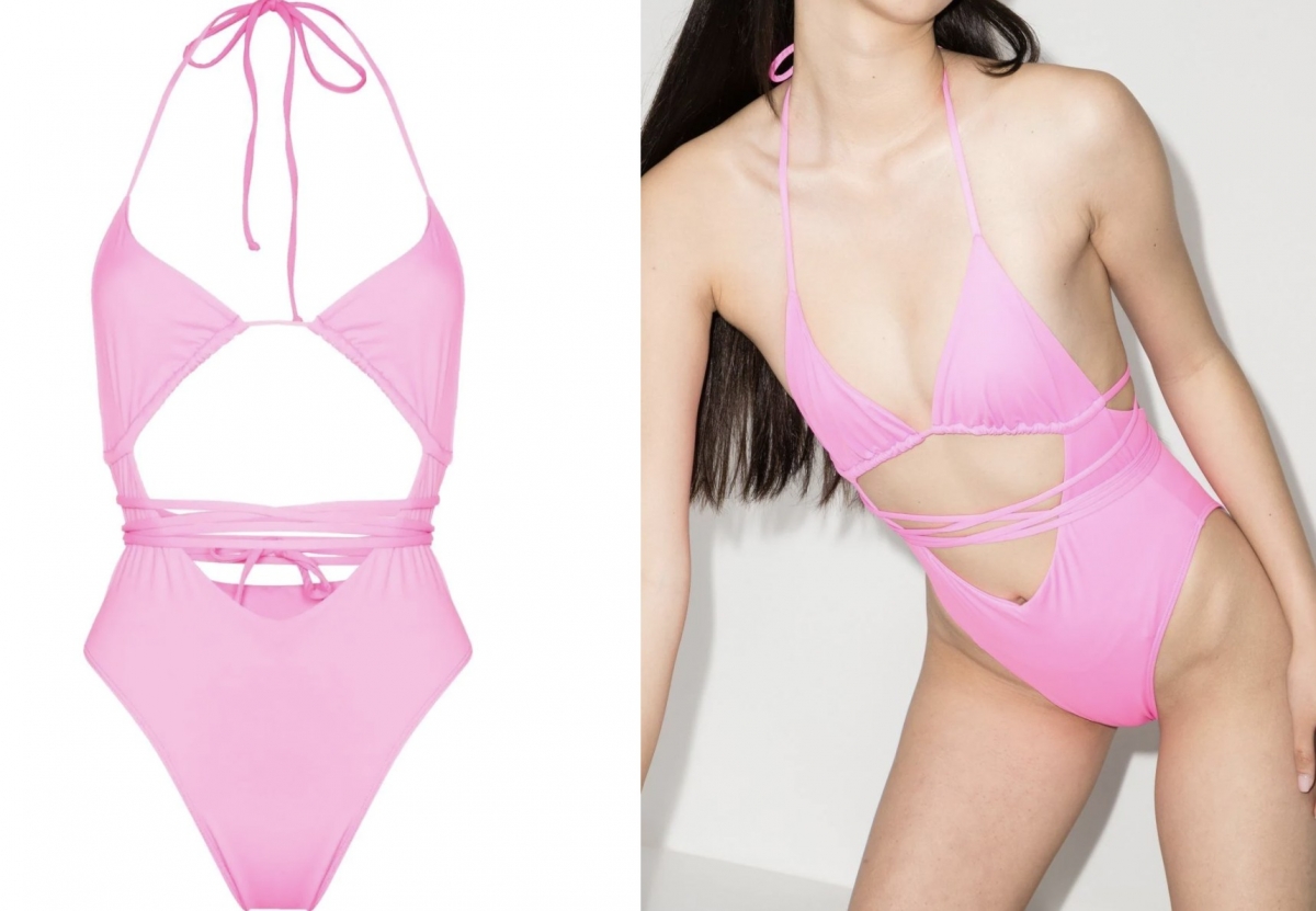 Frankies Bikinis Gemma cut-out swimsuit