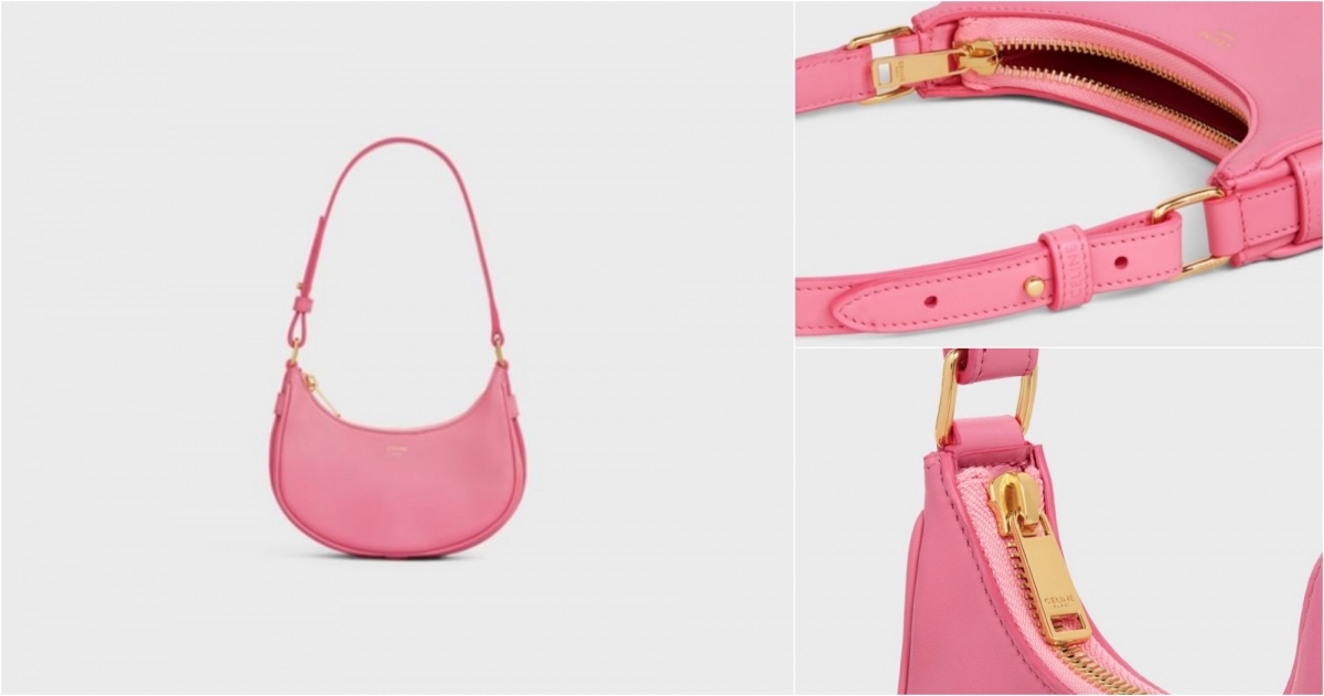 CELINE 平滑小牛皮迷你型AVA手袋 紅鶴色，NT$ 38,500 