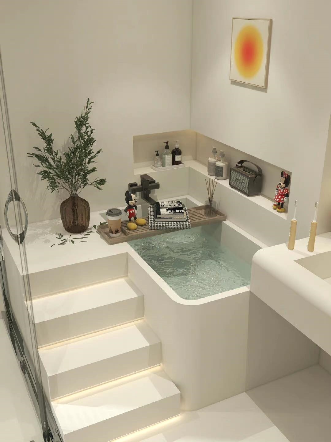 光是看就覺得泡澡肯定超舒服