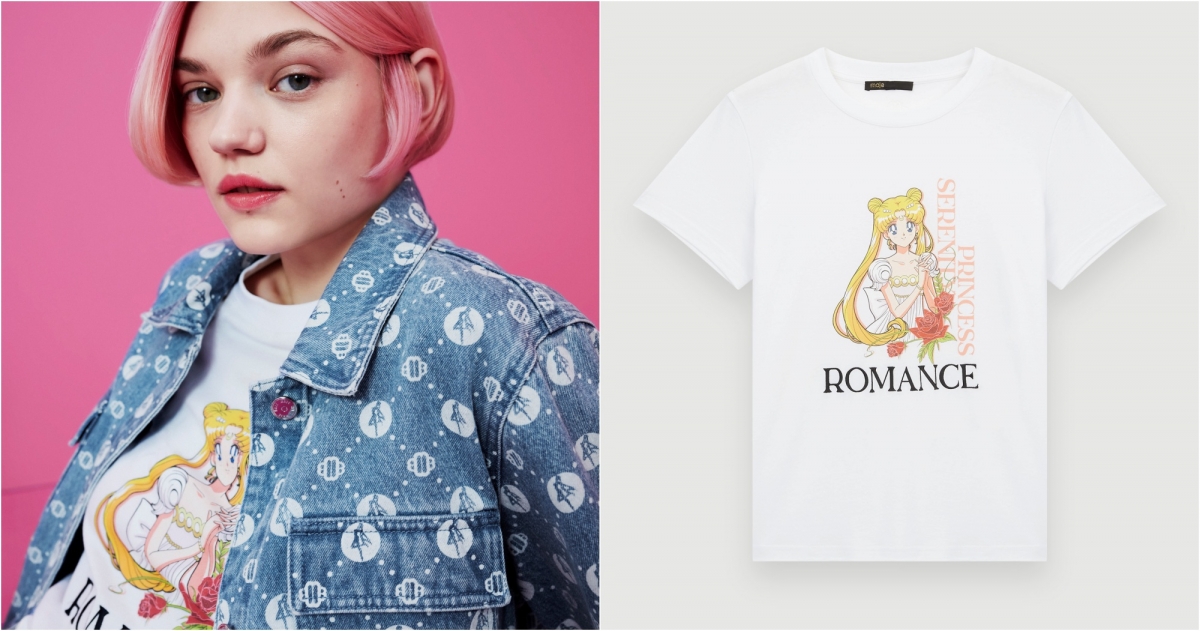 Maje x 美少女戰士限定系列_MFPTS00598-10_短袖印花上衣，NT$4,410