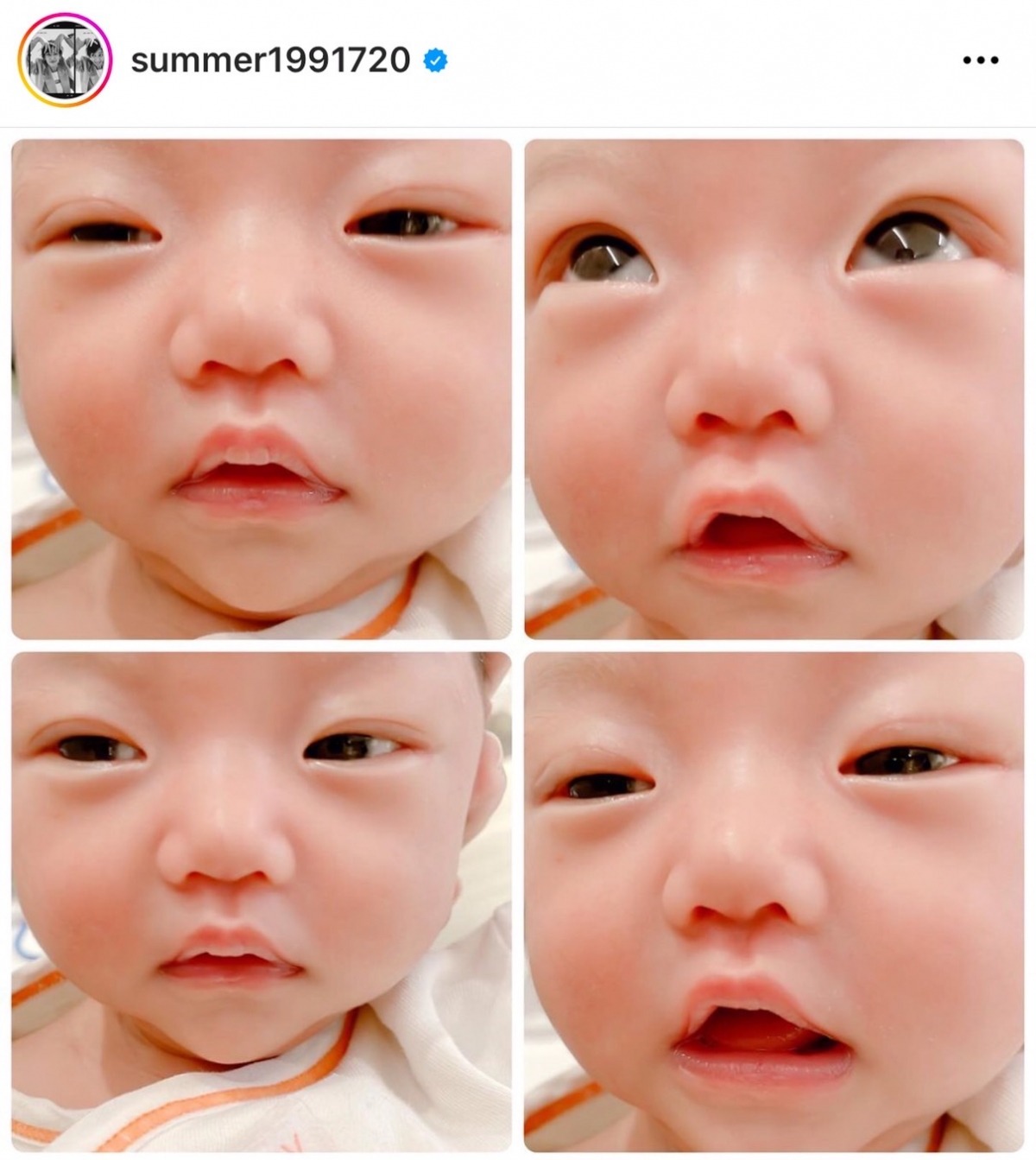 孟耿如曬出女兒可愛表情