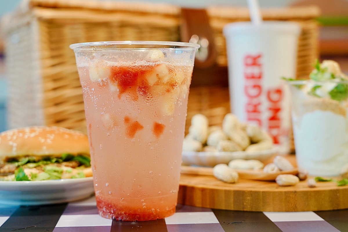 漢堡王「紅心芭樂氣泡飲」