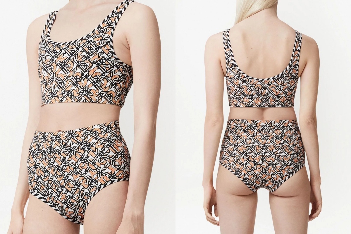 Burberry Monogram-print bikini