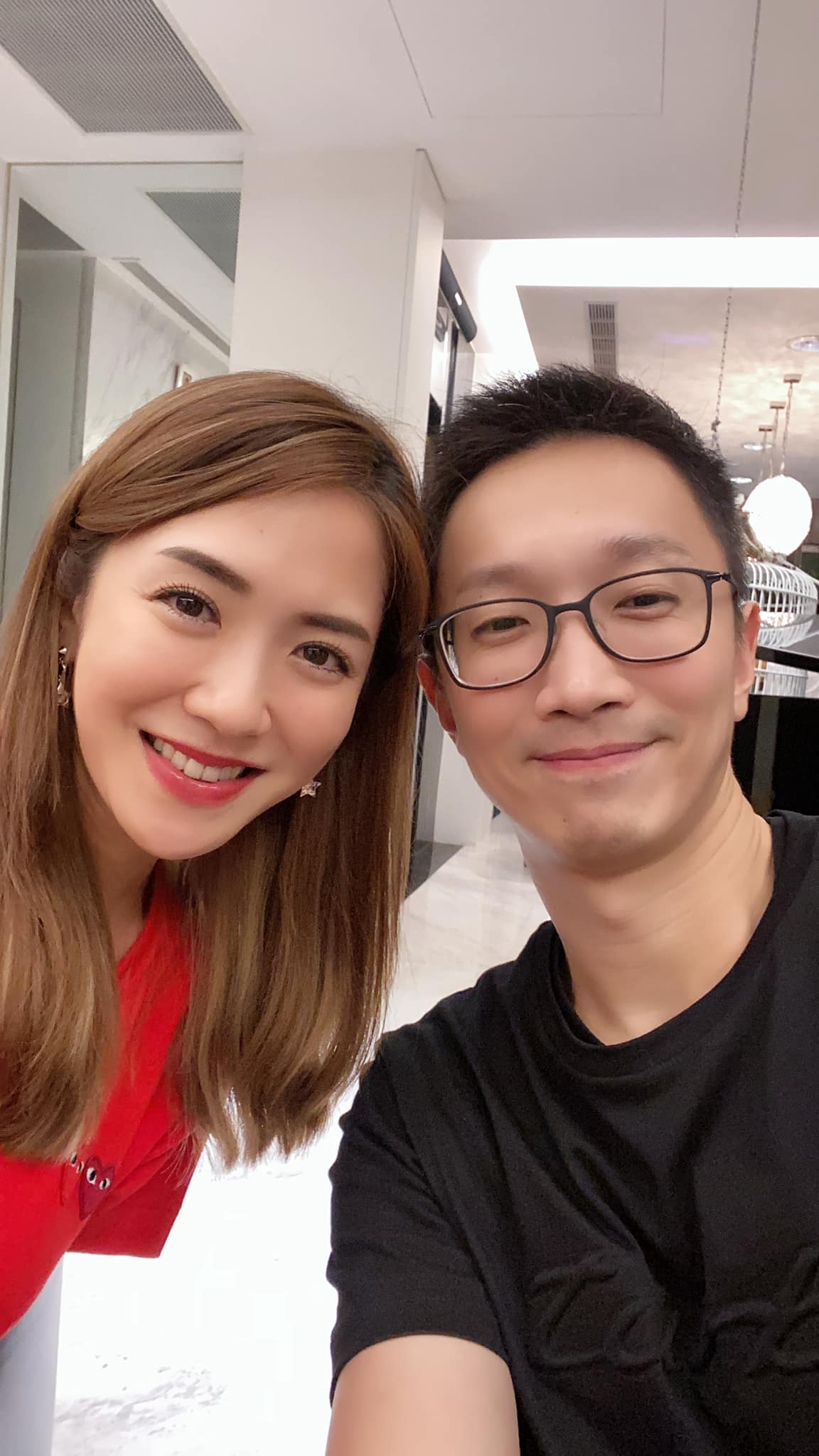 楊千霈與老公合照