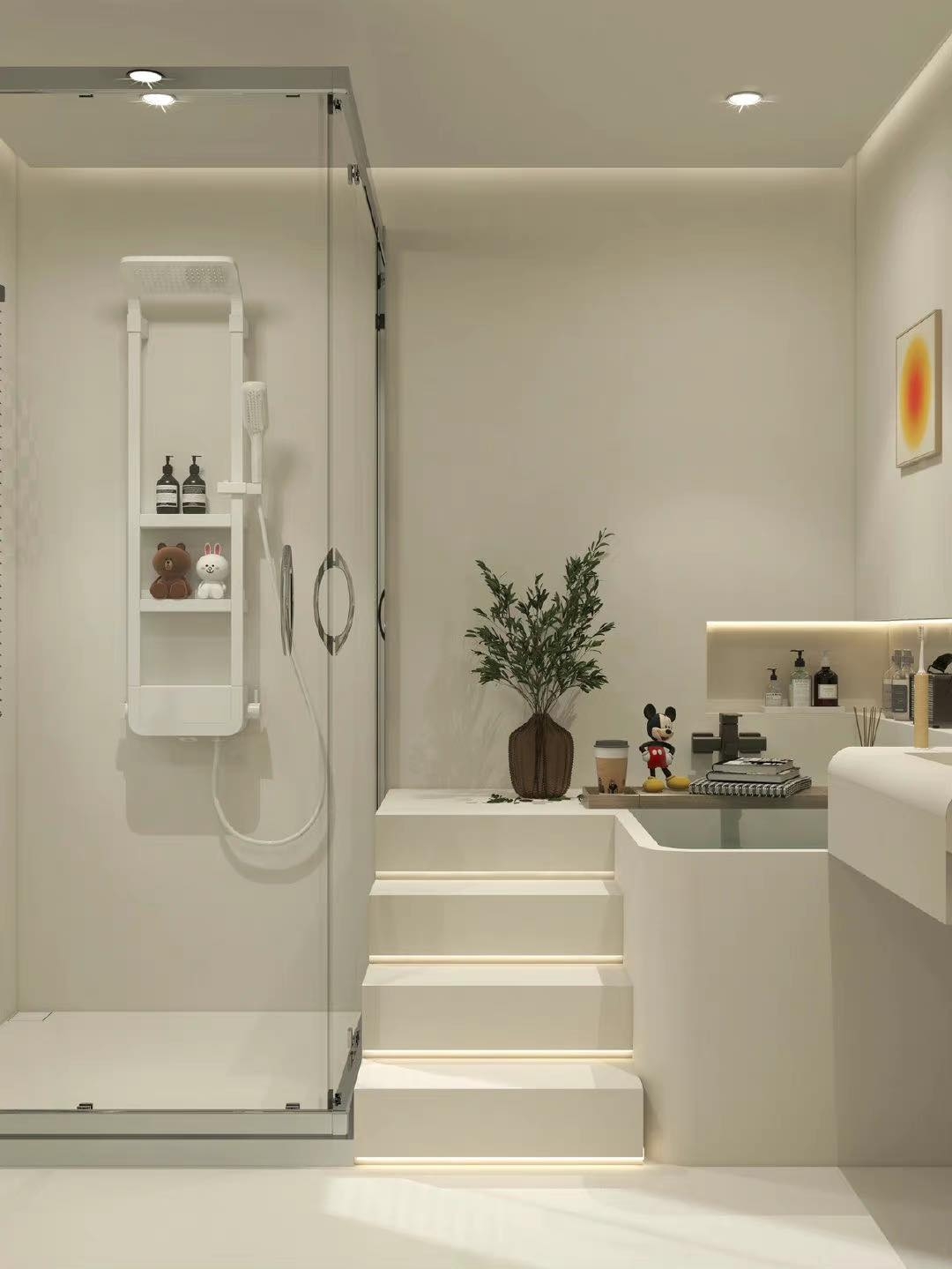 浴室麻雀雖小五臟俱全