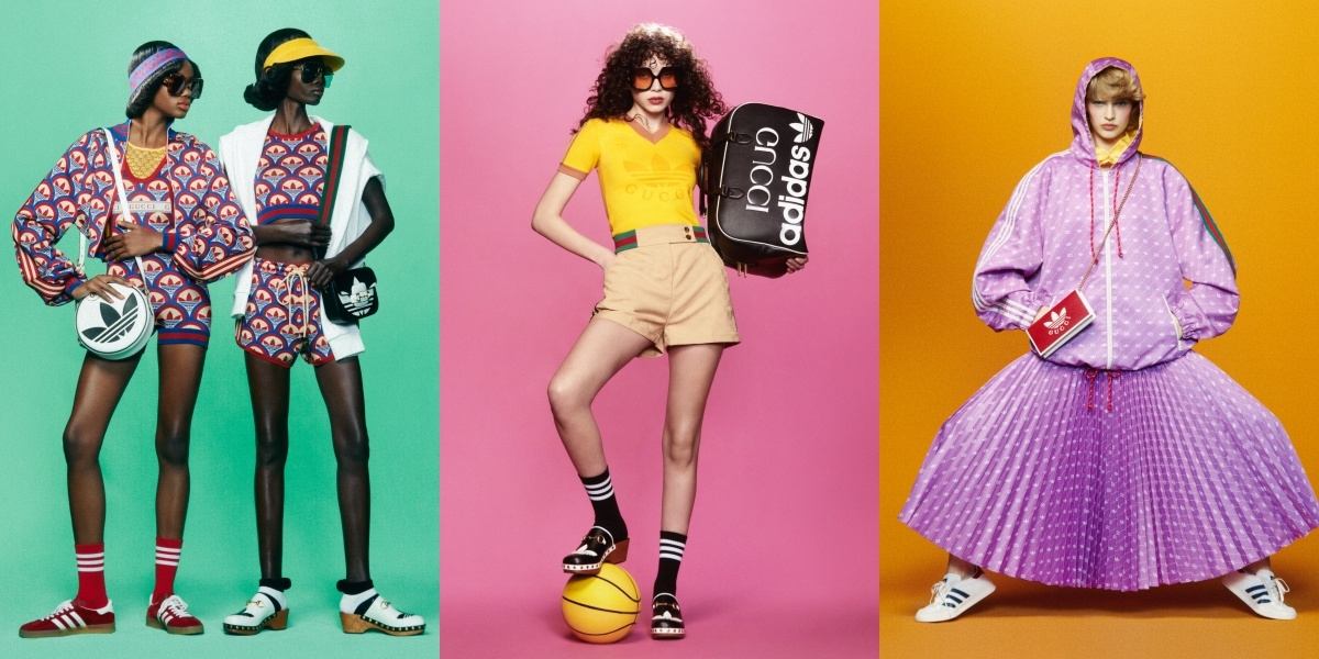 雖然 Gucci 及 Balenciaga 都與 adidas originals 進行聯名，但兩者風格卻大異其趣。