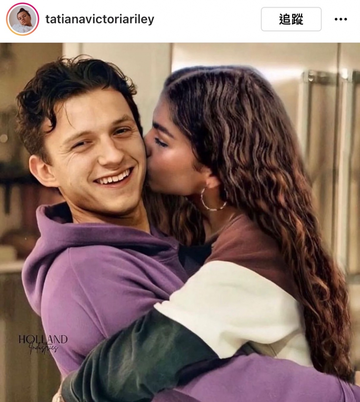 粉絲P圖蜘蛛人情侶檔，畫面超甜