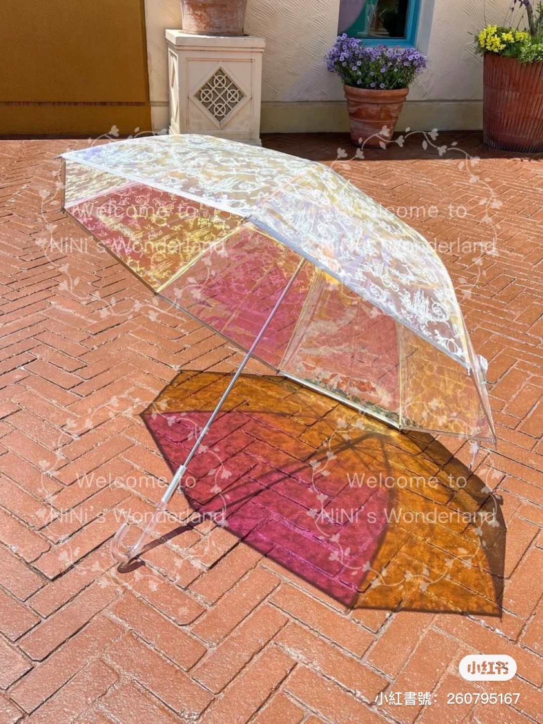 迪士尼透明長柄雨傘