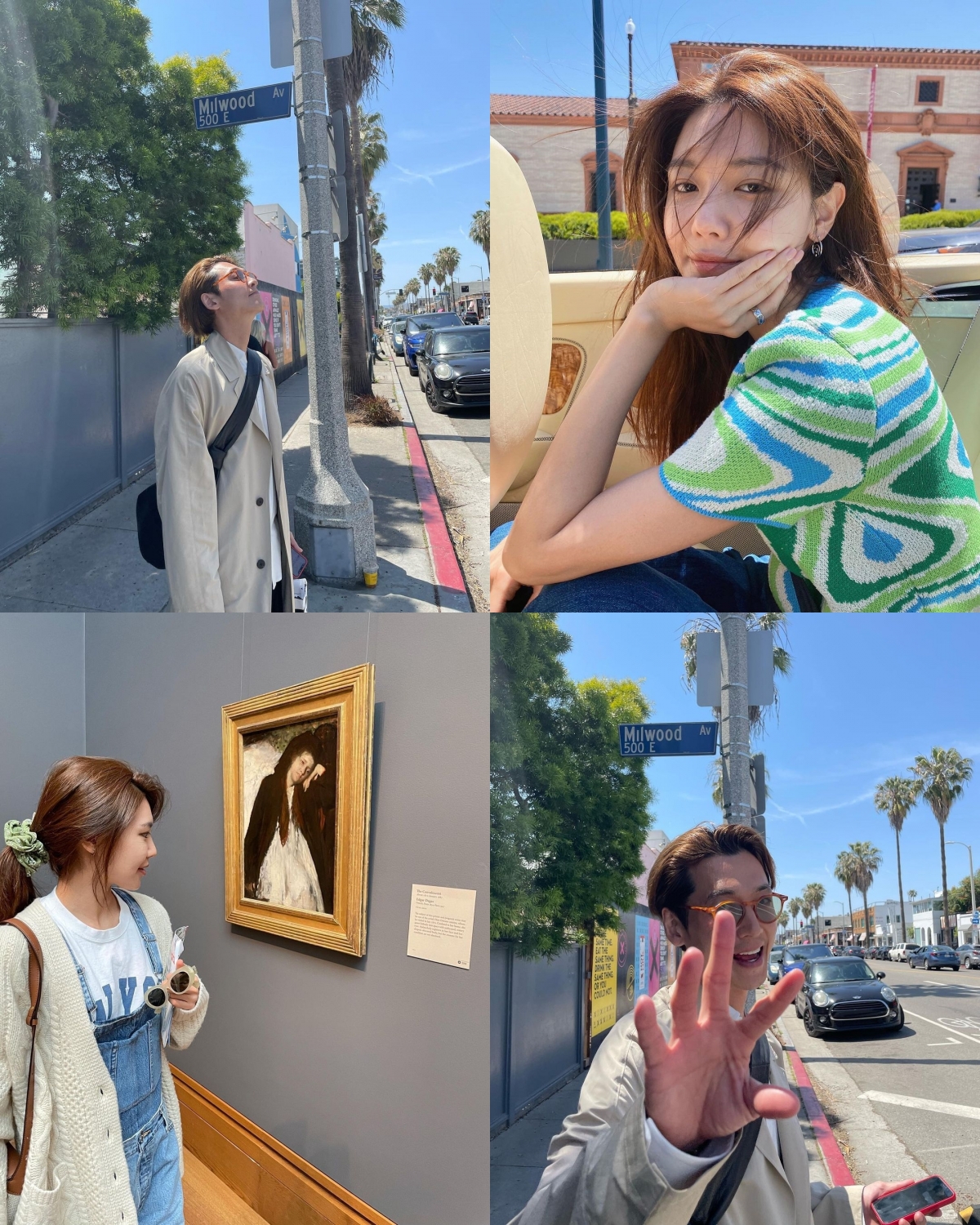 秀英男友鄭敬淏到LA旅遊