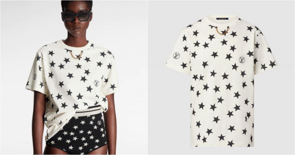 Louis Vuitton星形印花 T 恤，NT$38,100 
