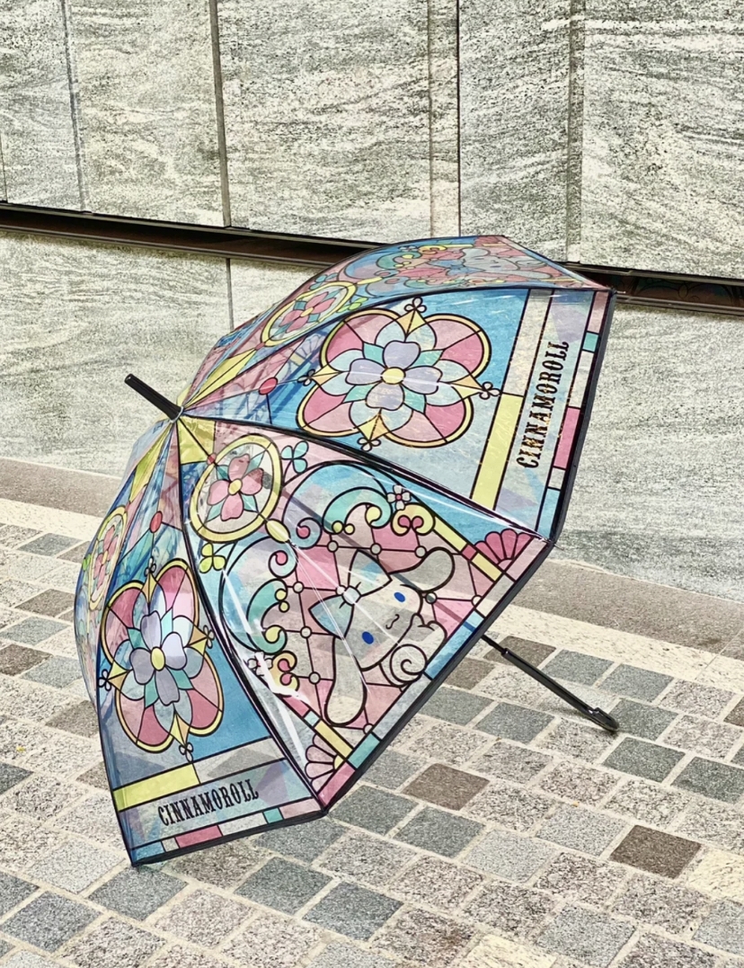 大耳狗彩色玻璃雨傘