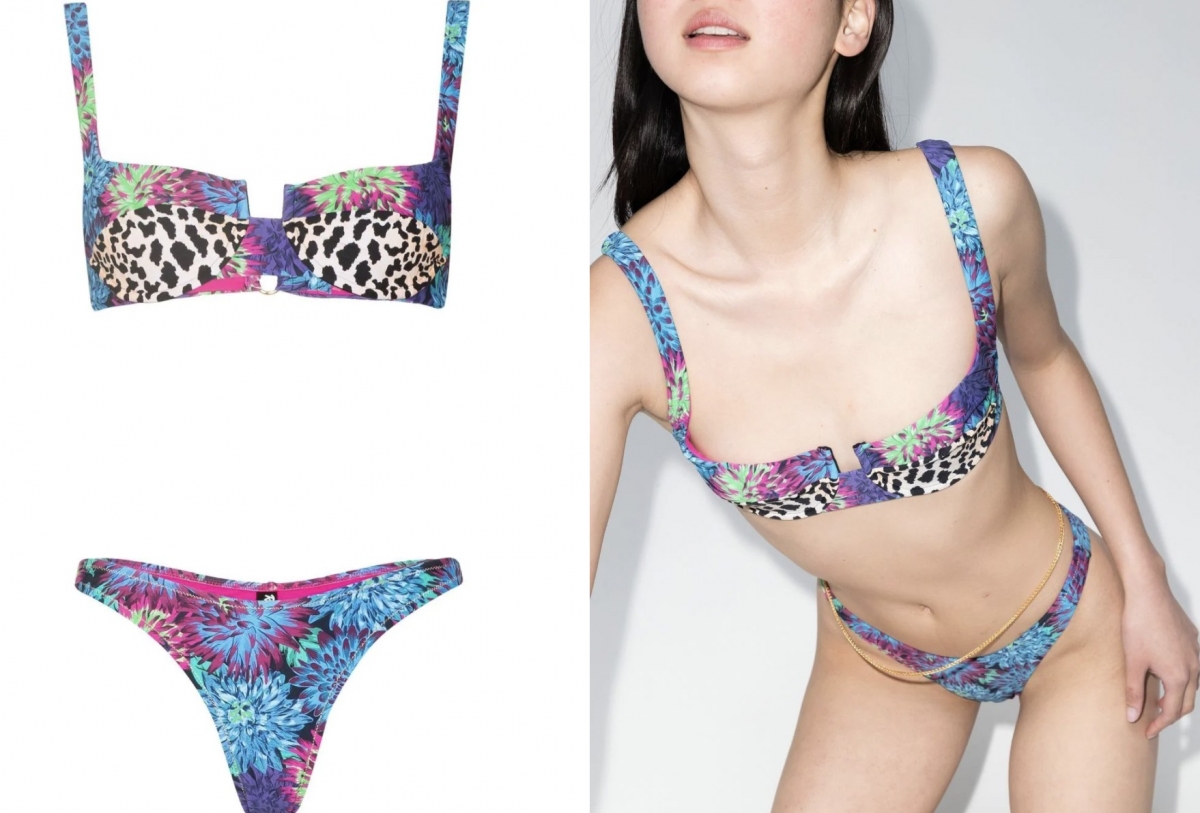 Reina Olga Brigitte graphic-print bikini set