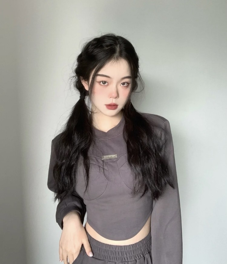 個性紋理雙馬尾