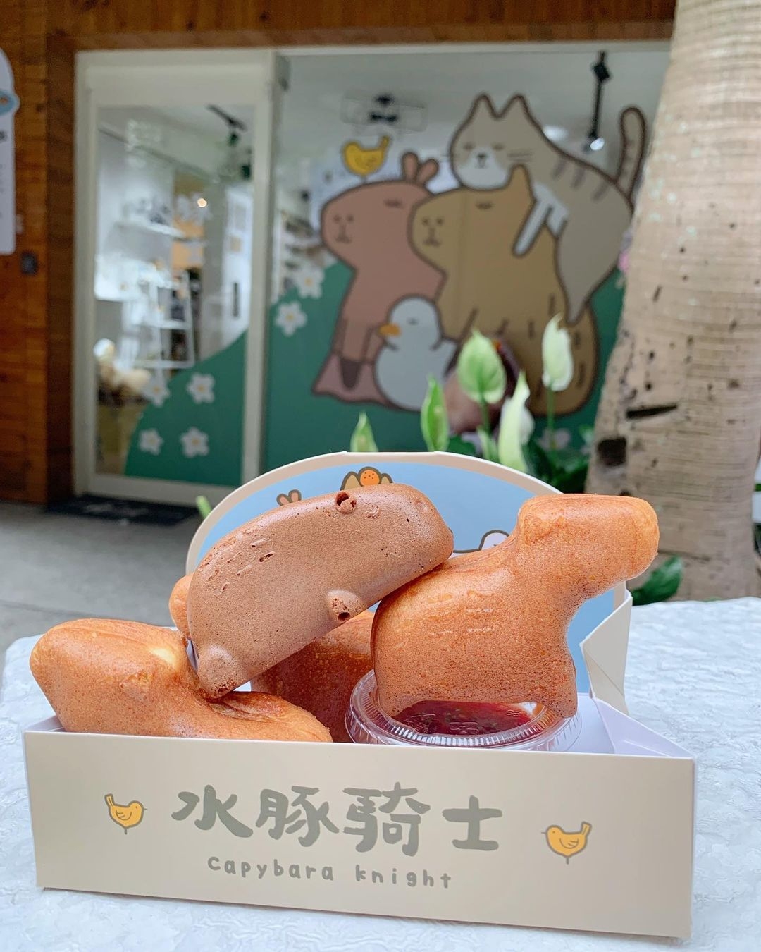 新北土城「水豚騎士」雞蛋糕