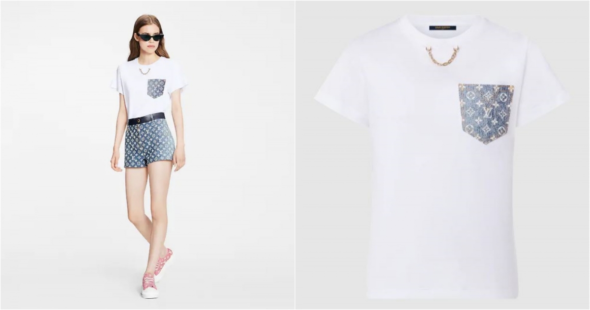 Louis Vuitton MONOGRAM 口袋 T 恤，NT$25,200 