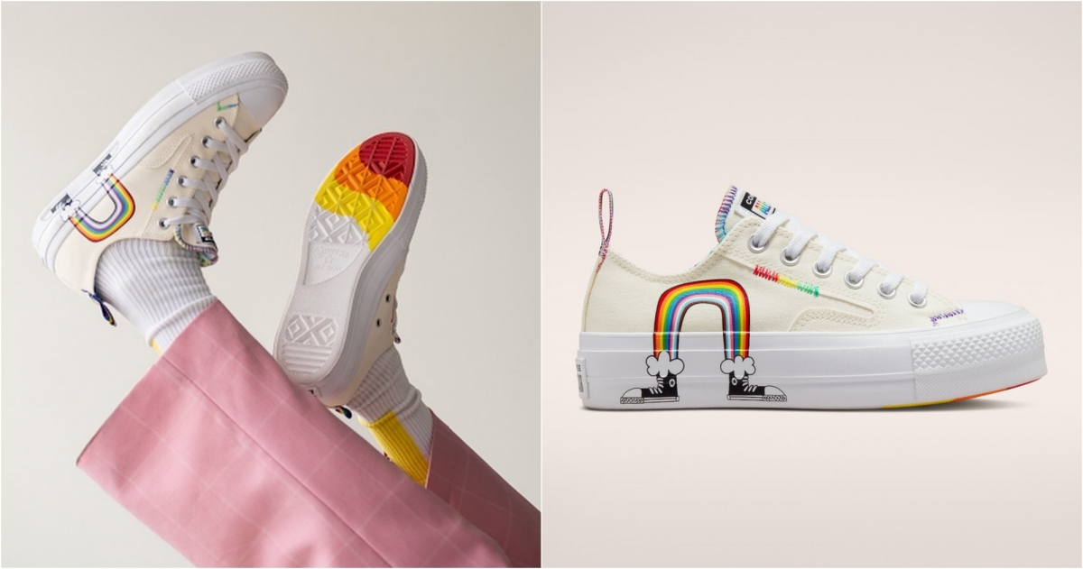 CONVERSE Chuck Taylor All Star Lift Platform Pride，USD$80