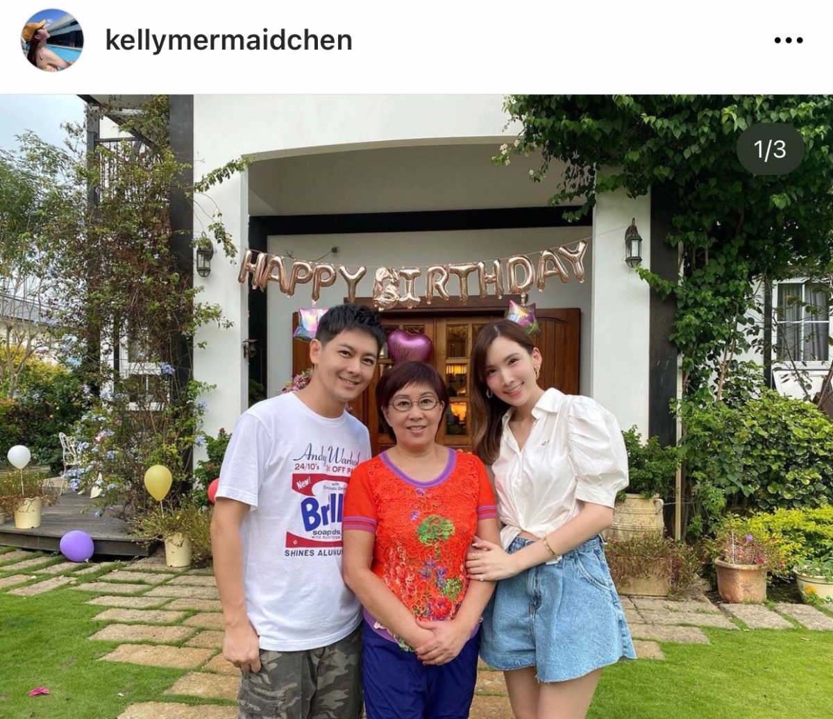 陳若儀與婆婆合照