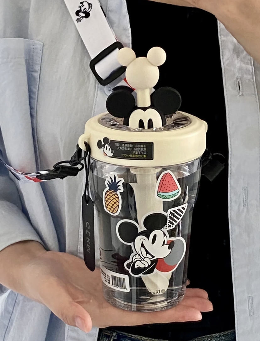 米奇攪拌吸管水杯