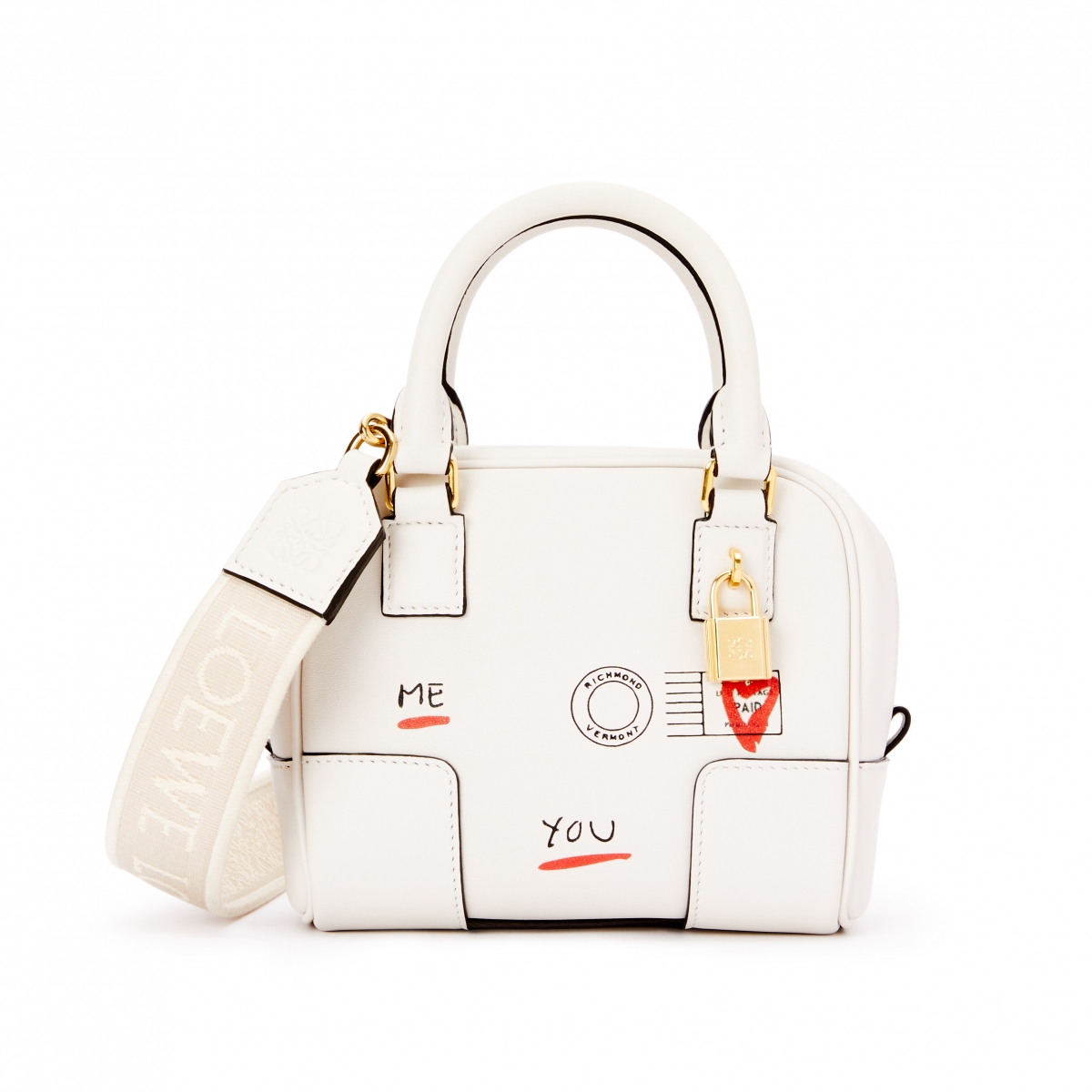 LOEWE Amazona 16 系列小牛皮方形肩背提包, NT$100,000