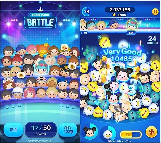 迪士尼Tsum Tsum遊戲畫面