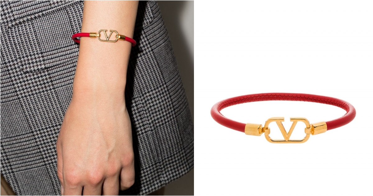 Valentino Garavani Vlogo plaque bracelet，約NT$12,600