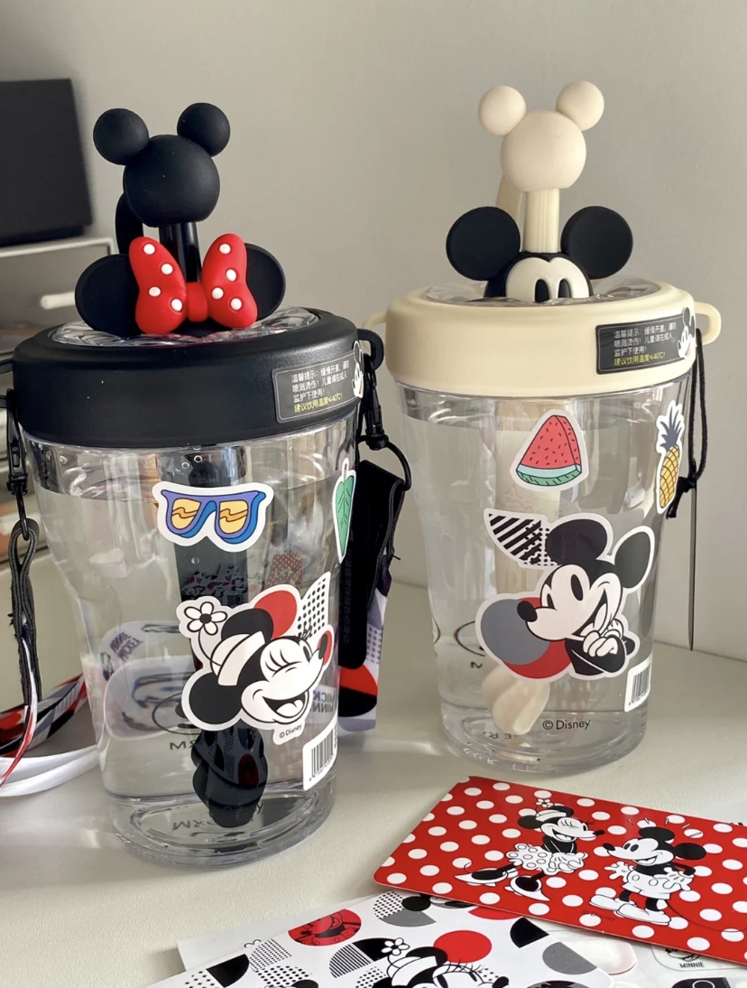 米奇攪拌吸管水杯