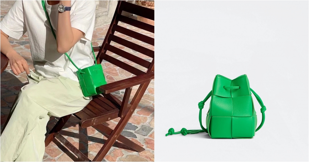 Bottega veneta CASSETTE 鸚鵡綠水桶包,NT$30,000