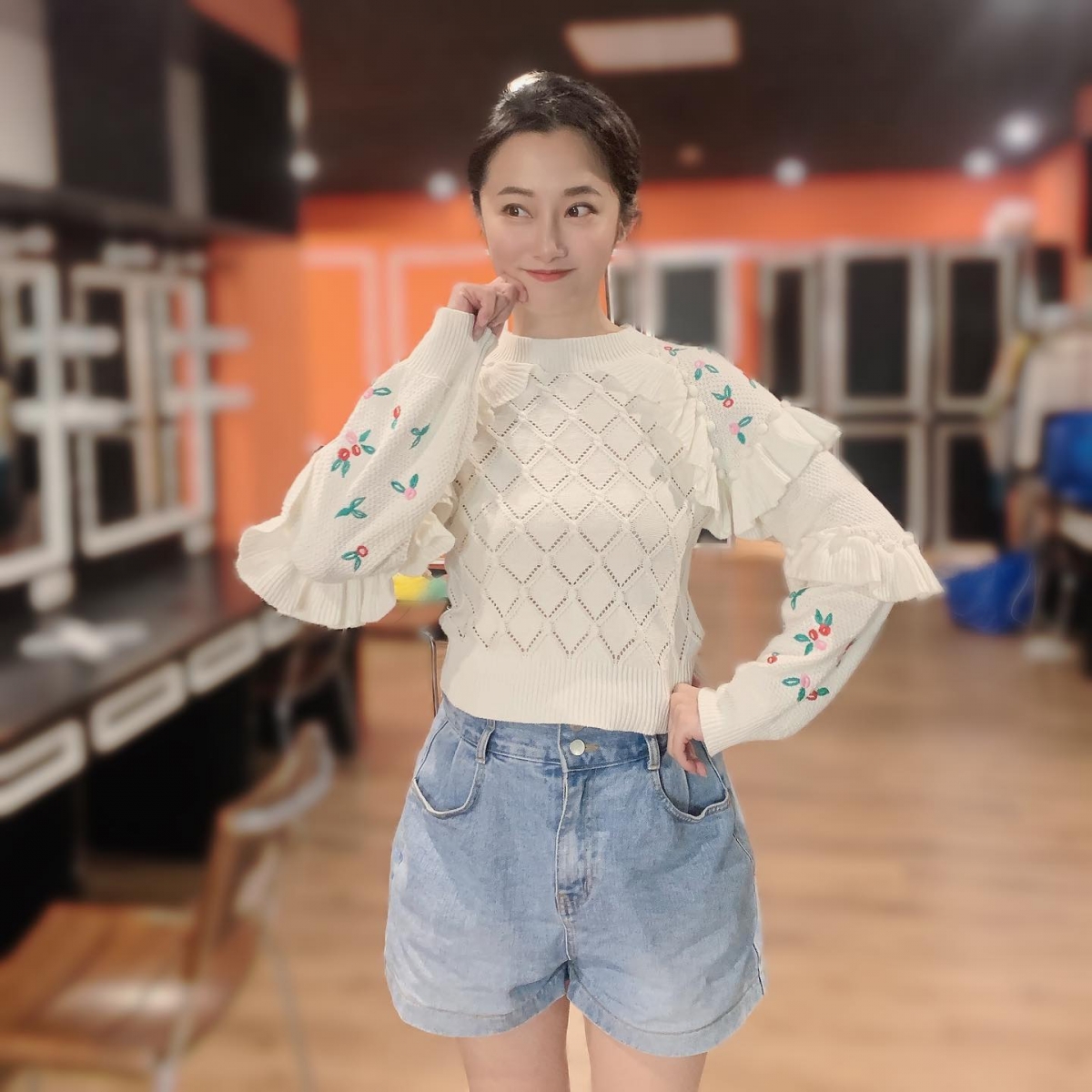 趙小僑順利生下女兒