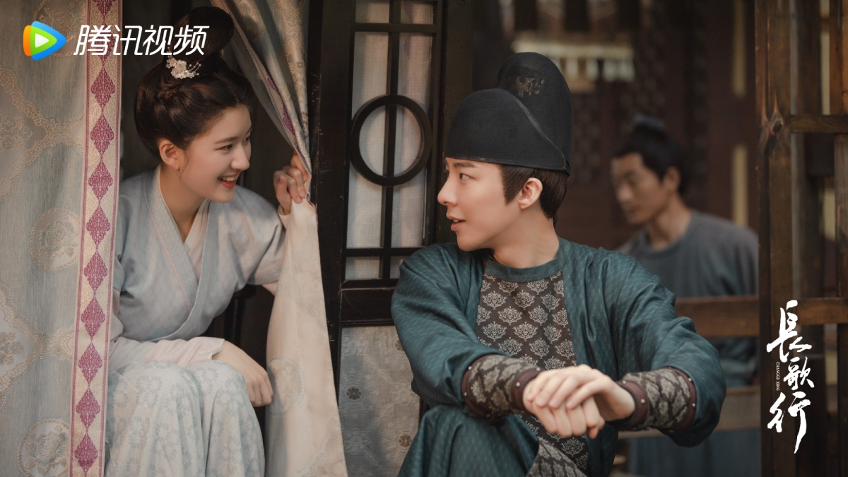 趙露思在《長歌行》與劉宇寧配對