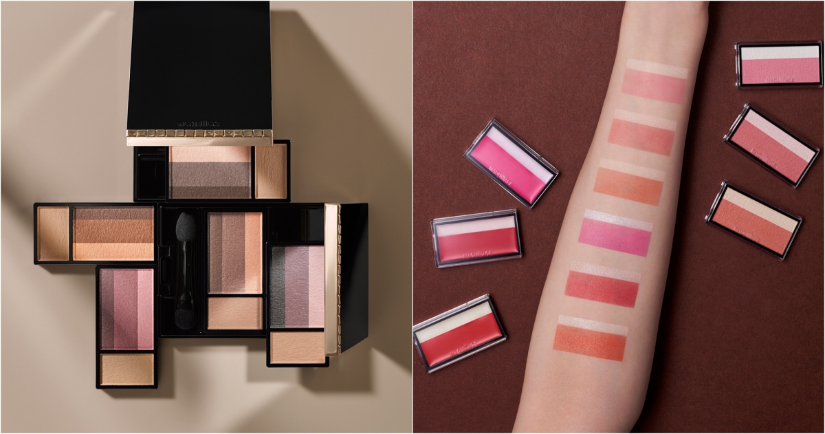 MAQuillAGE心機彩粧微糖蛋糕盤_眼彩，NT$650 (共5色)/頰彩，NT$650 (共3色)/唇彩，NT$350(共6色)/客製化彩盒，NT$250