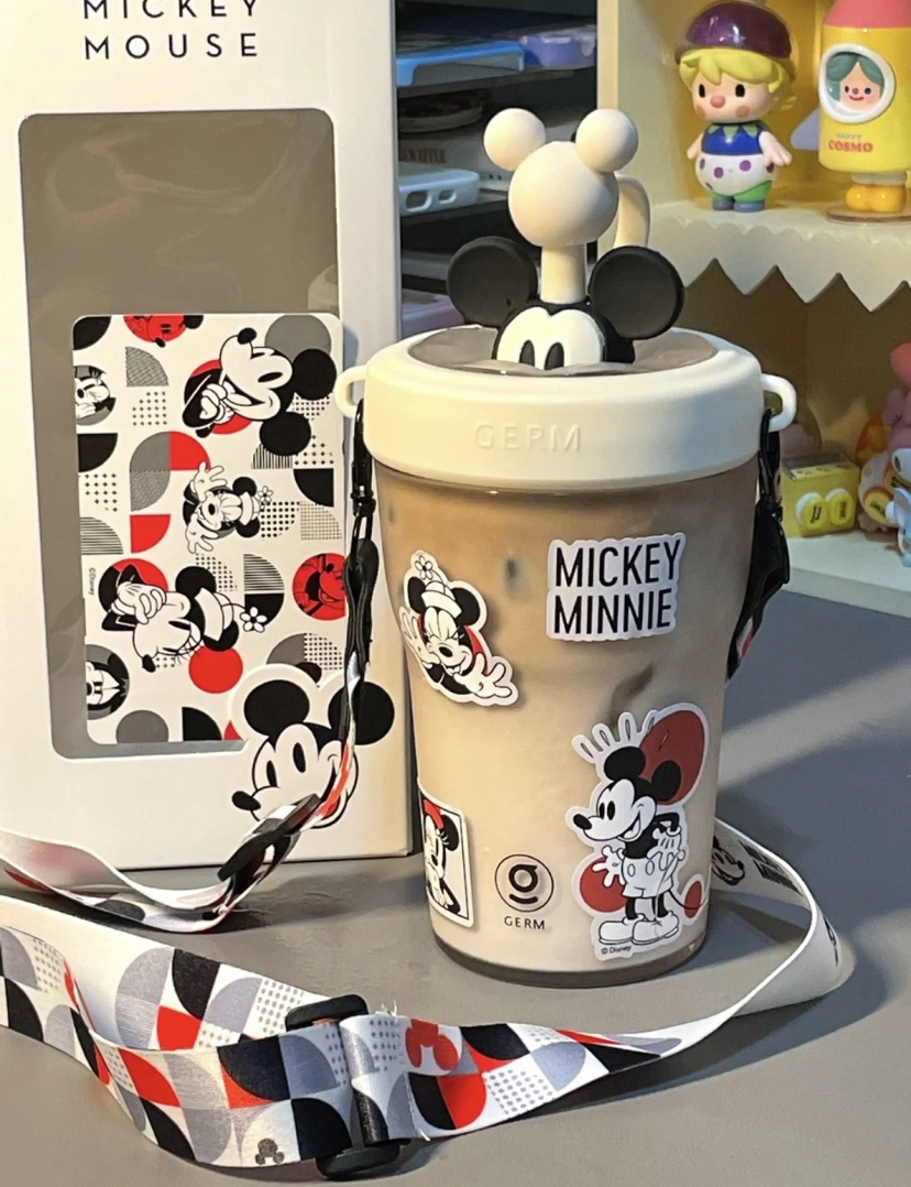 米奇攪拌吸管水杯