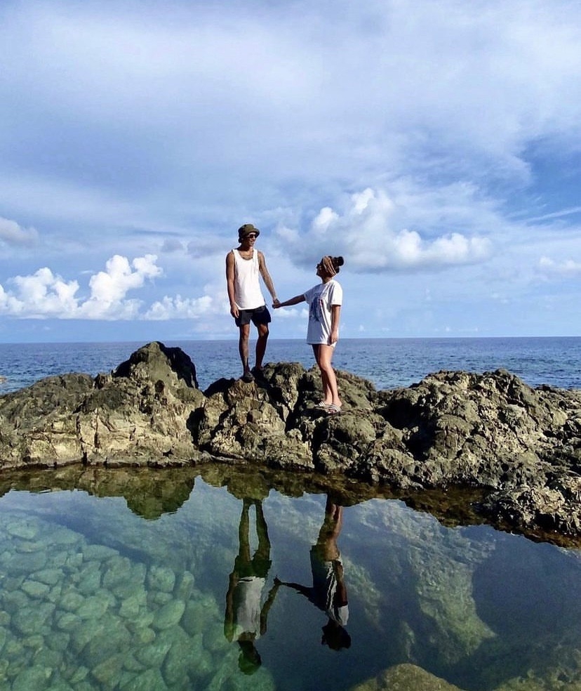 瘦子與老婆的幸福合照