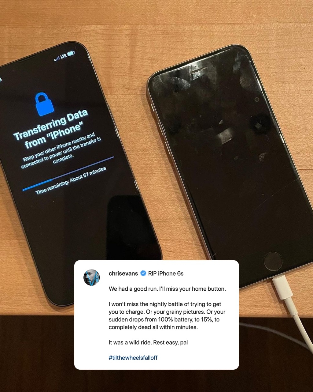 克里斯伊凡告別iPhone 6s