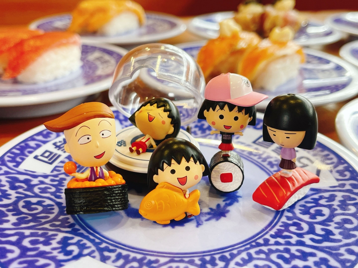 藏壽司x櫻桃小丸子 立體公仔吊飾